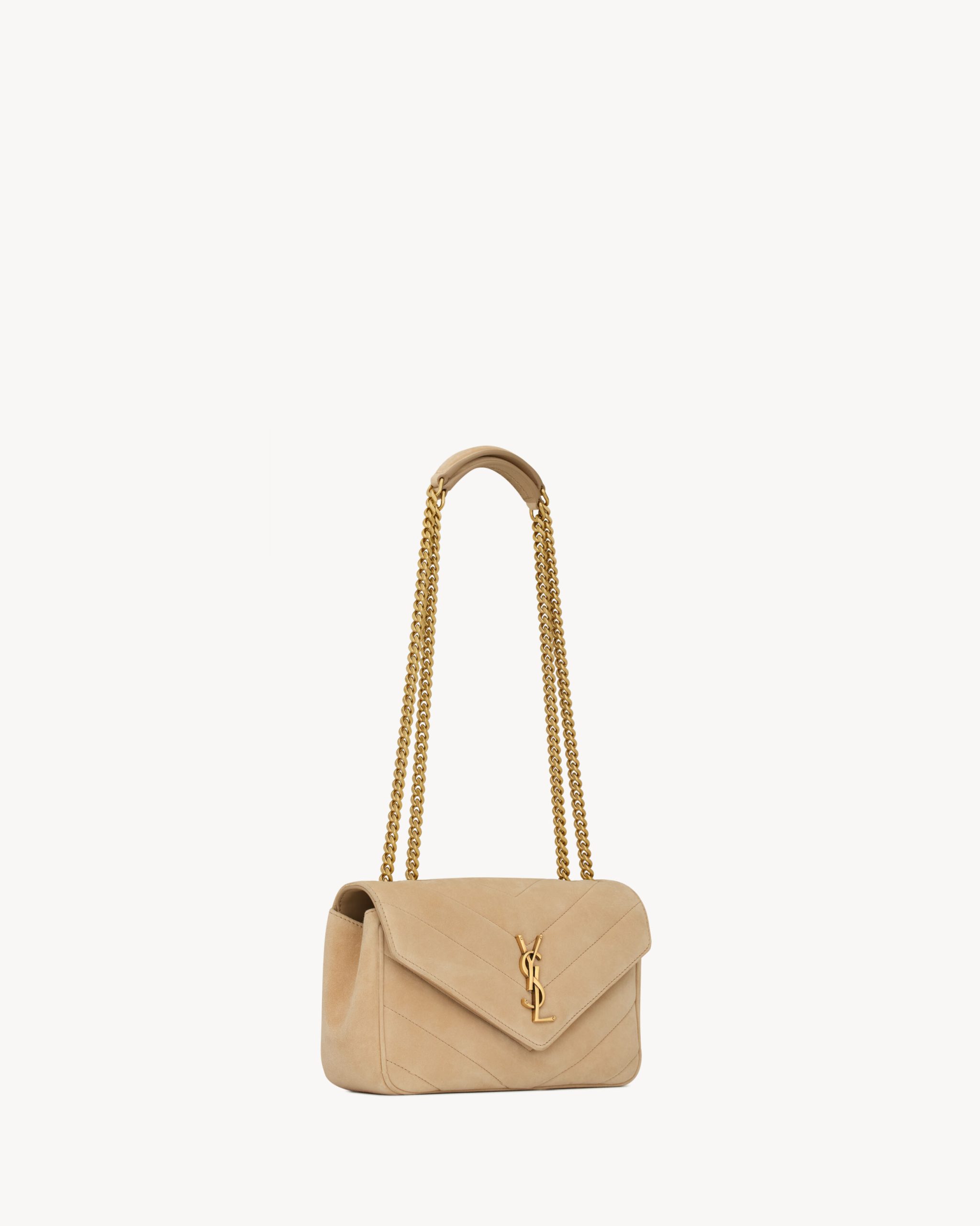 YSL LOULOU small in MATELASSÉ suede - Image 2